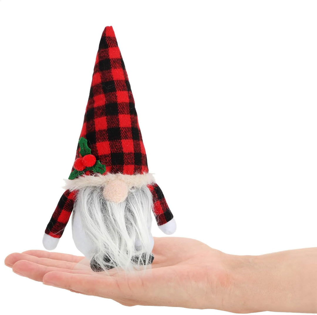 com-four® 12x Premium Weihnachts-Wichtel - Weihnachtsdeko - winterliche Zwergen-Figur - Dekoartikel