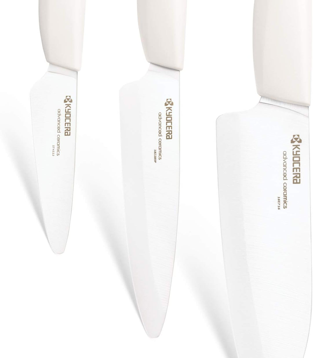 KYOCERA GEN COLOUR Schälmesser FK-075WH-WH Schälmesser mit extrem scharfer Keramikklinge für absolut