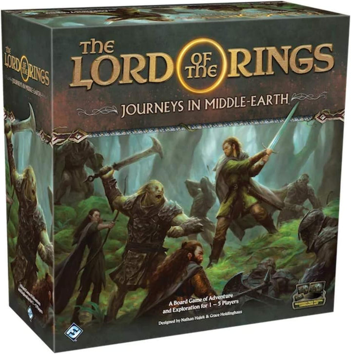 Fantasy Flight Games , Lord of the Rings: Journeys in Middle-Earth , Board Game , Ages 14+ , 1-5 Pla