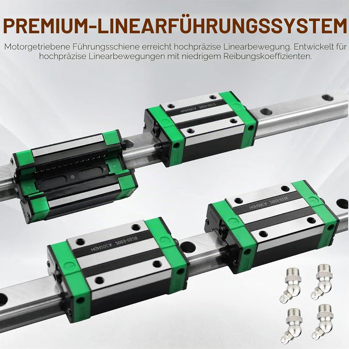 CNCYEAH HGR20 Linearführung set 2 Stücke HGR20-600 mm Linearführungsschiene + 4 Stück HGH20 Gleitblo