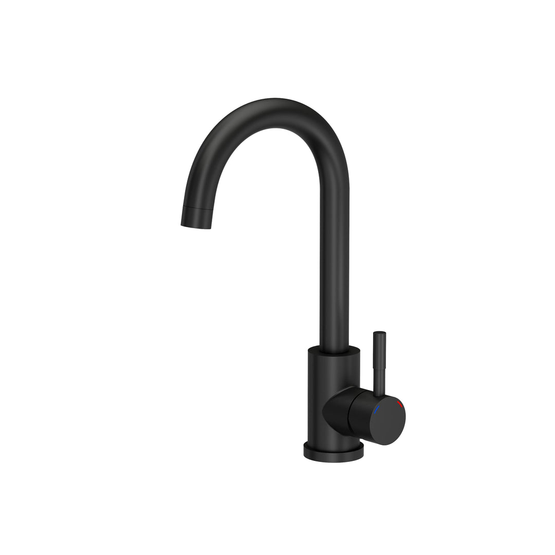 VBChome Spültischarmatur Schwarz Edelstahl 360°drehbar U- Form Küche Wasserhahn Küchenarmatur Einheb