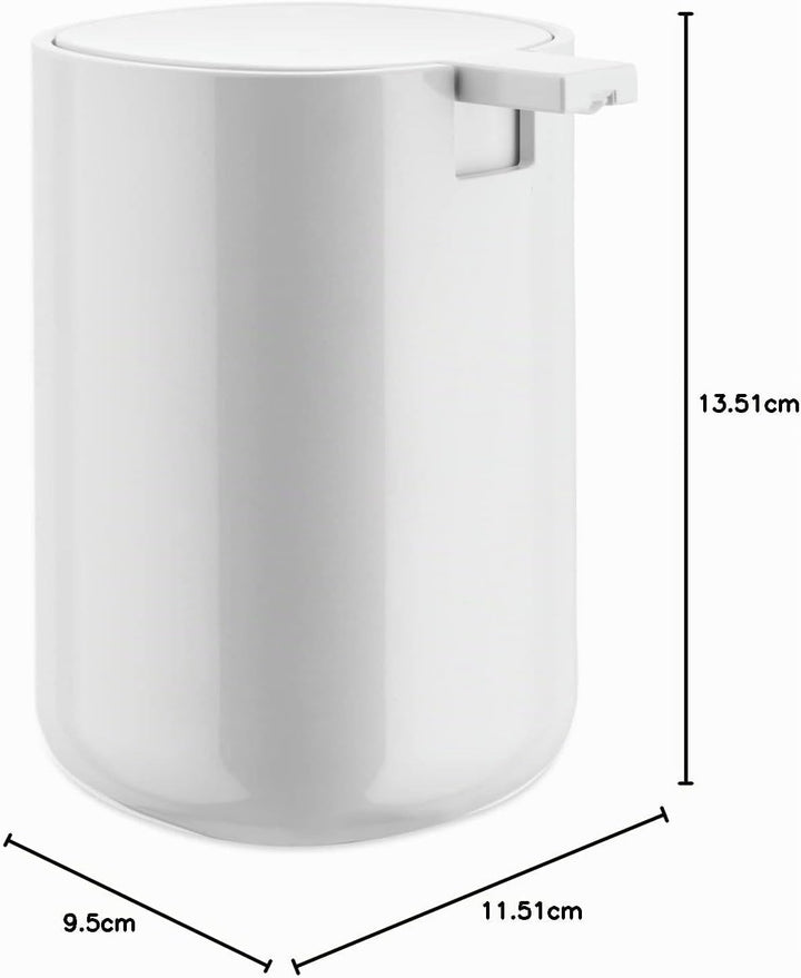 Alessi Seifenspender BIRILLO weiss CL 30 - CM 11,5x9,5 H CM 13,5 LxBxH 11,5x9,5x13,5cm/30cl Weiss, L
