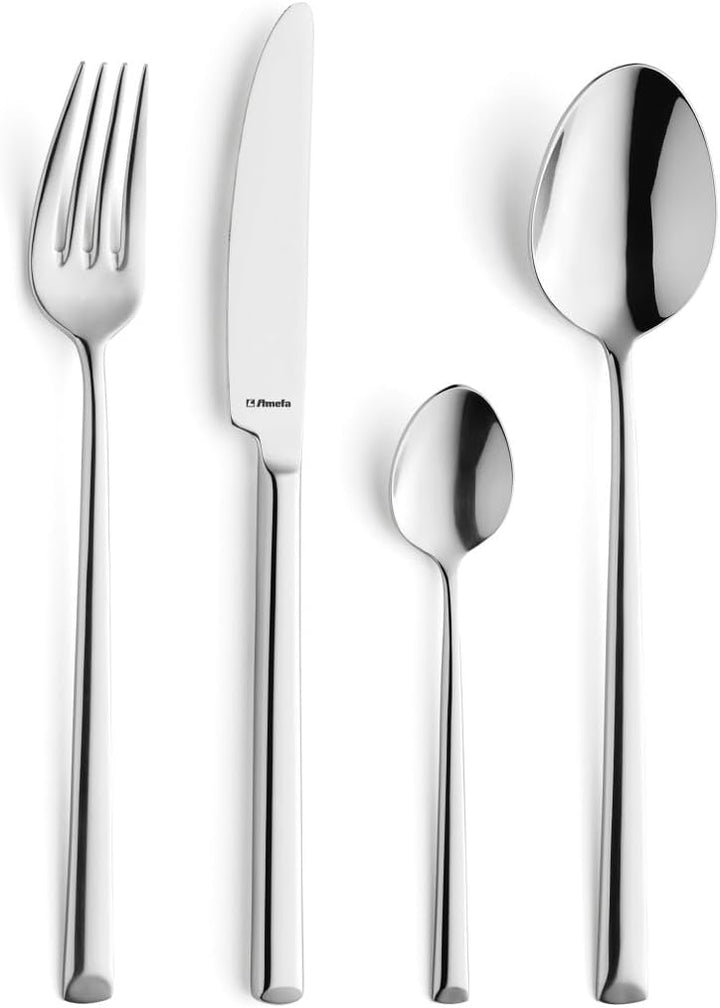 Amefa Metropole Set mit 12 Gabeln, Edelstahl 18/10, 211 mm lang, 18/10_304, Schwarz, Metropole