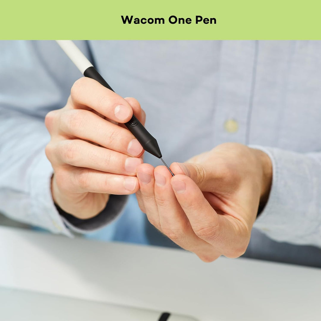 Wacom One Creative Pen Display mit Gratissoftware (zum Skizzieren, Zeichnen auf dem Bildschirm, 13,3