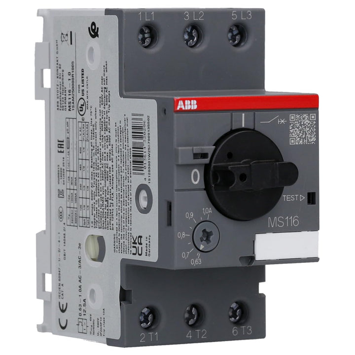 ABB MS116 Motorschutzschalter 90mm x 45mm