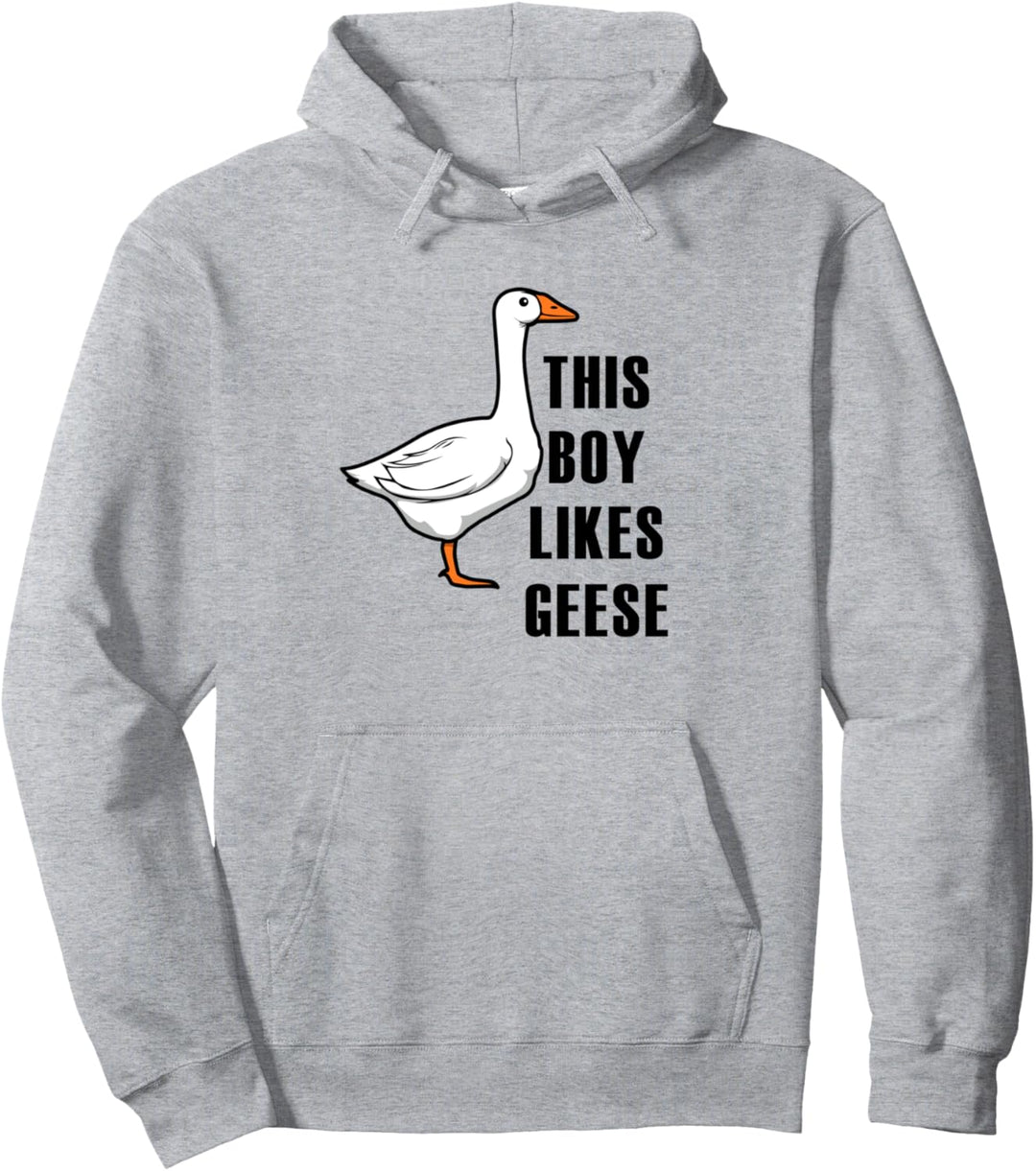 Junge mag Gänse Wildlife Natur Gans Tier Pullover Hoodie