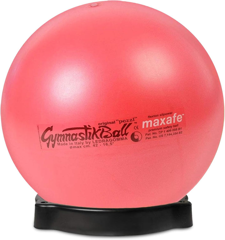 PEZZI Original Pezziball MAXAFE mit Ballschale Sitzball 75 cm Rot, 75 cm Rot