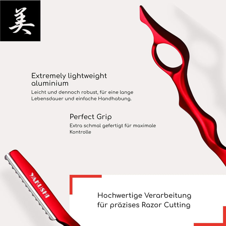 YAKUSHI Pro Razor FLYING Rasiermesser I Effilierer kompatibel mit Nikky Two-in-One & FEATHER Klingen