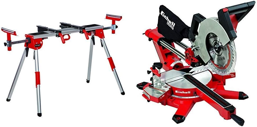 Einhell Untergestell + Zug Kapp Gehrungssäge TE-SM 2534 Dual (1800 W, Sägeblatt Ø 250 mm, Schnittbre