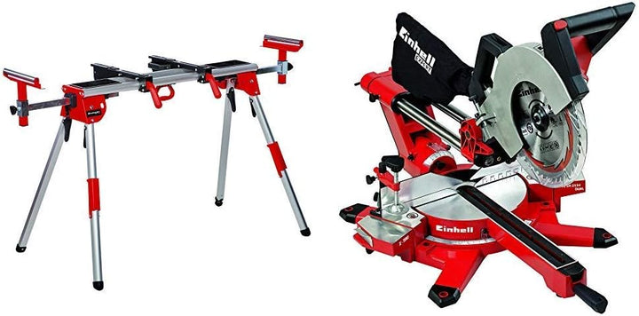 Einhell Untergestell + Zug Kapp Gehrungssäge TE-SM 2534 Dual (1800 W, Sägeblatt Ø 250 mm, Schnittbre