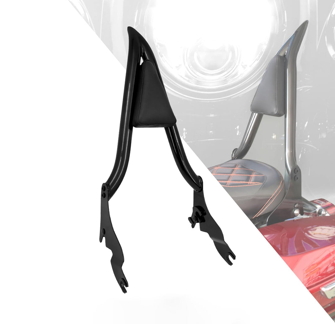 HDBUBALUS Abnehmbare hintere Sissy Bar Rückenlehne für Harley Touring Road King Road Glide Street Gl