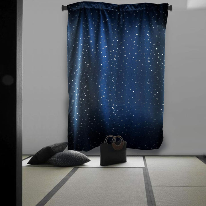 OTOTEC Verdunkelungsvorhang für Kinderzimmer, Mond und Sterne, mit Haken, Eisenfutter, 130 x 180 cm