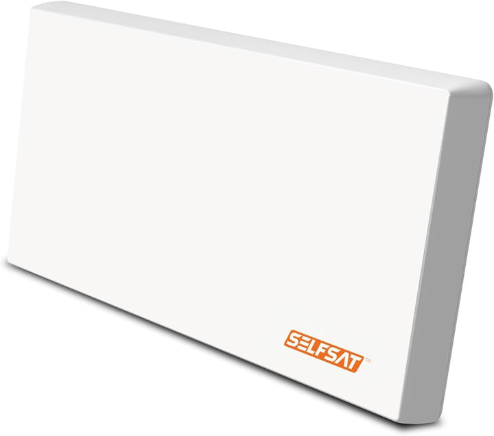 Selfsat H22D2 Flachantenne mit Austauschbaren Twin LNB Weiss, Twin LNB