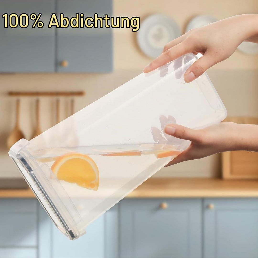 VINATO Vorratsdosen mit Deckel Luftdicht 2.8L 4er Set BPA-frei für Müsli Cornflakes Mehl Aufbewahrun