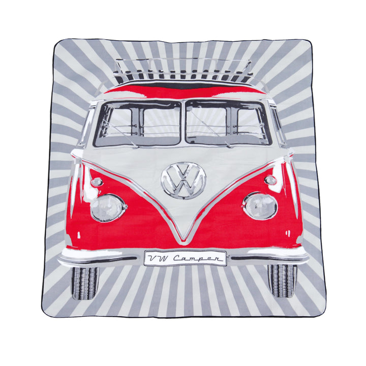 BRISA VW Collection - Volkswagen Picknickdecke 200x150 cm Wasserdicht Wärmeisoliert Garten Outdoor S