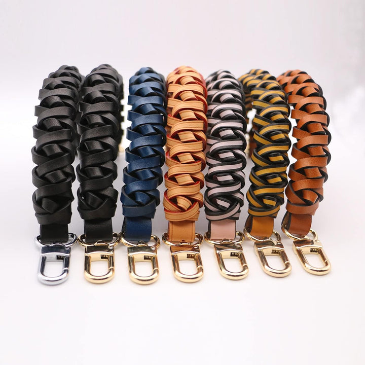 Geflochtener Griff für Neonoe Pochette Eimertasche Top Griff Strap Ersatz Handgemachte Echtleder Gri