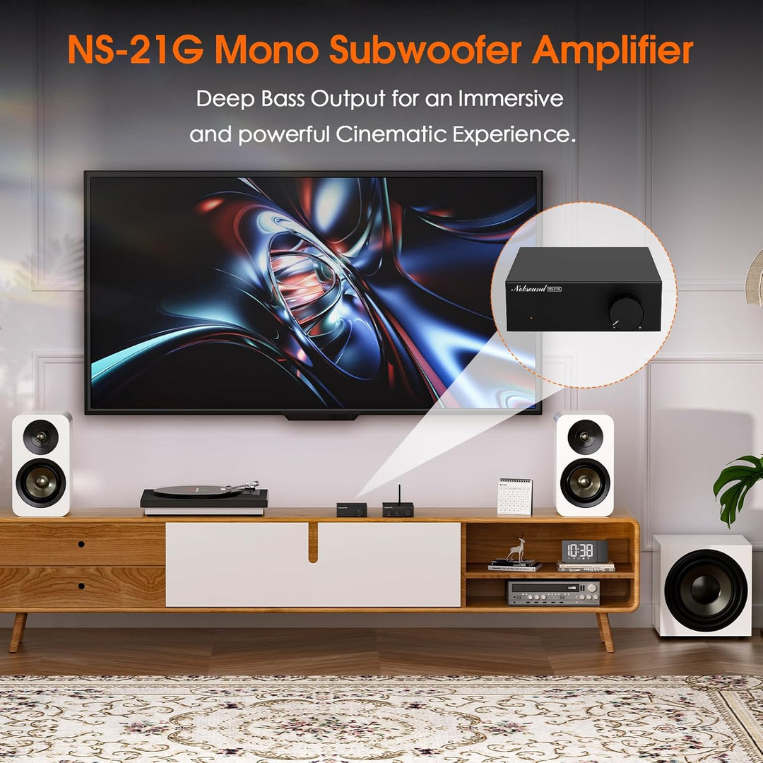 Nobsound Mini Mono Subwoofer Verstärker: 100W HiFi Verstärker mit TPA3116 & Tiefpassfilter für Heimk