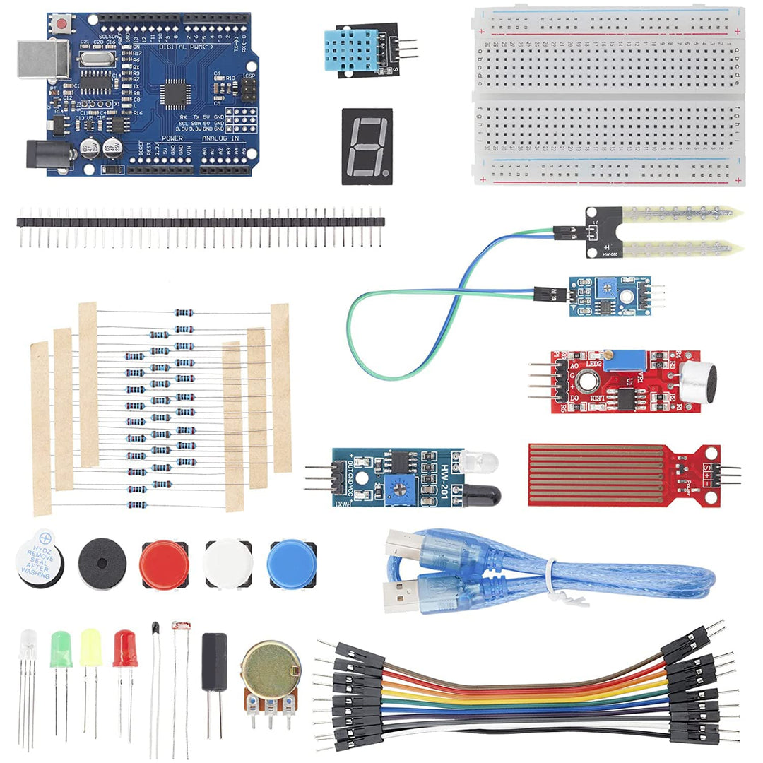 AZDelivery Elektronik Starter Kit für Schulkinder Electronic Fun Kit mit USB-Kabel, Breadboard, Sens