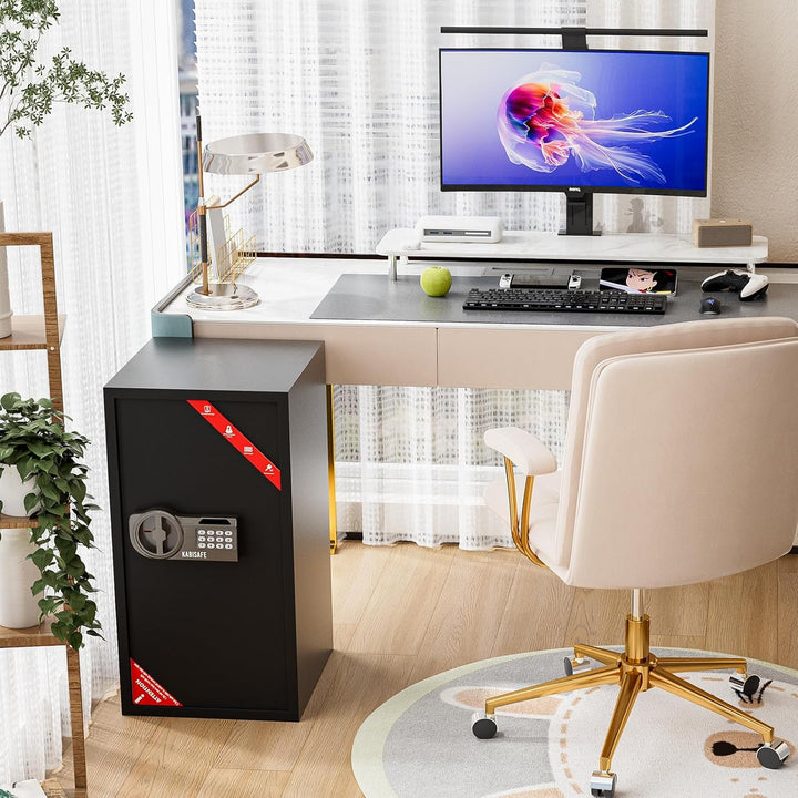 Depottresor mit Einwurfschlitz, 70L Grosser Tresor, Diebstahlschutz, Bargeldtresor mit Digitalem Tas