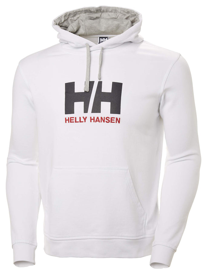 Helly Hansen Herren Hh Logo Hoodie Sweatshirt mit Kapuze (1er Pack) Weiss S Buchstabenmuster, Weiss