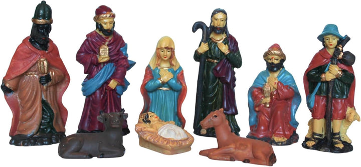BEST&FREE Weihnachtskrippe Komplettset Mit Krippenfiguren Set 15Cm. Krippenzubehör Weihnachtskrippe