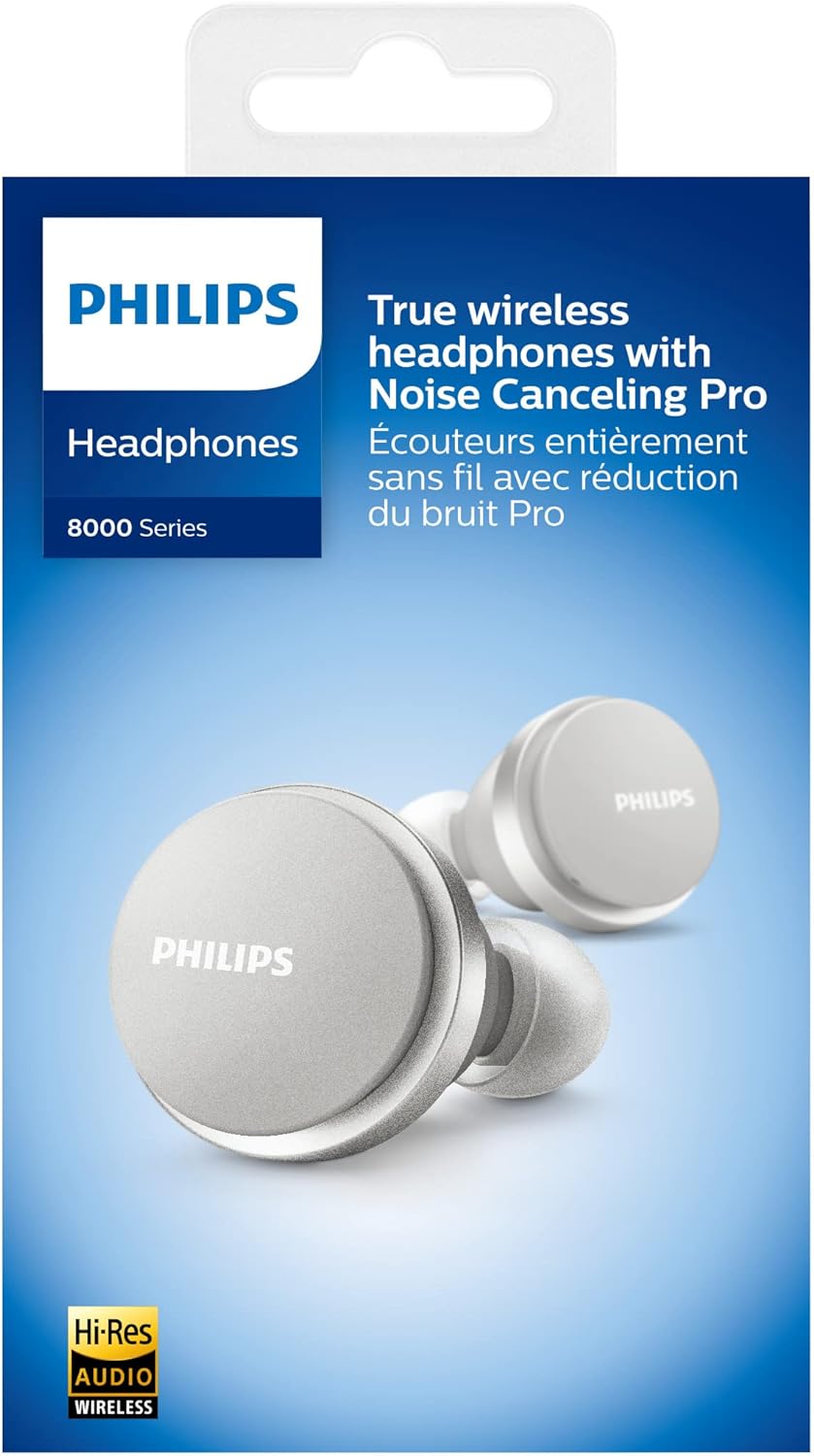 Philips Kabellose Kopfhörer, Noise Cancelling Pro, In Ear Kopfhörer mit Mikrofon und Touch Bedienung