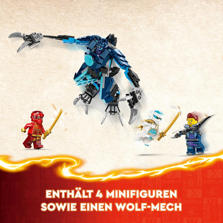 LEGO NINJAGO Kais Feuermech, Actionfiguren-Spielzeug für Kinder mit roter Mech-Figur zum Umgestalten