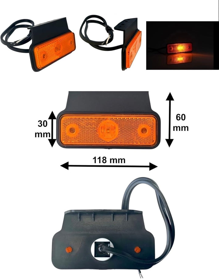 Anhängerbeleuchtung SET LED Rückleuchten LED Control Box System CANBUS Umrissleuchten 13 polig Kabel