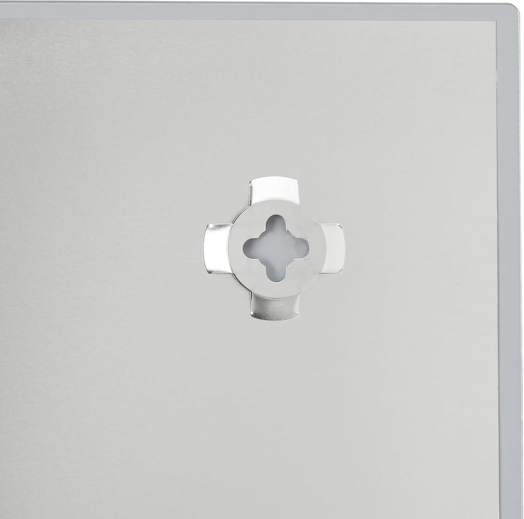 Relaxdays Magnettafel beschreibbar, inkl. 3 Magnete &amp; Stift, abwischbar, Rahmenlos, Magnetboard Glas