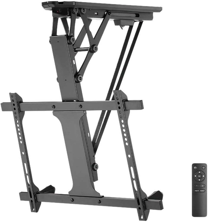 LogiLink BP0118 Elektrische TV-Deckenhalterung (32-70 Zoll) mit Fernbedienung für flache und curved
