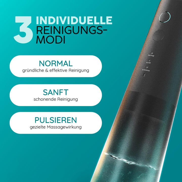 happybrush® Munddusche - TESTSIEGER* – 100 Tage testen - Kabelloser Water Flosser für Zahnreinigung