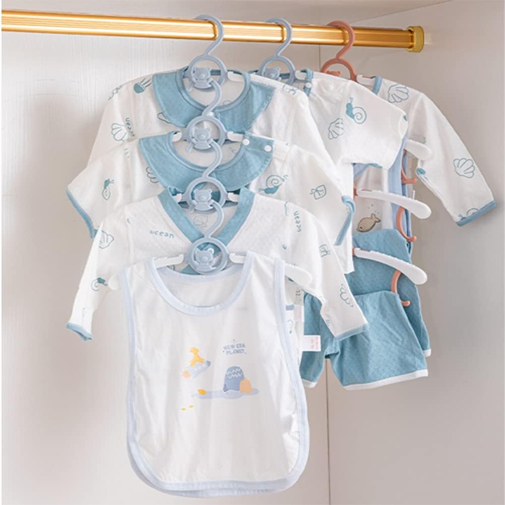 HGYZE Baby Kleiderbügel Kinder Antirutsch, 29-37cm Ausziehbare Kinderkleiderbügel mit Hosenständer,