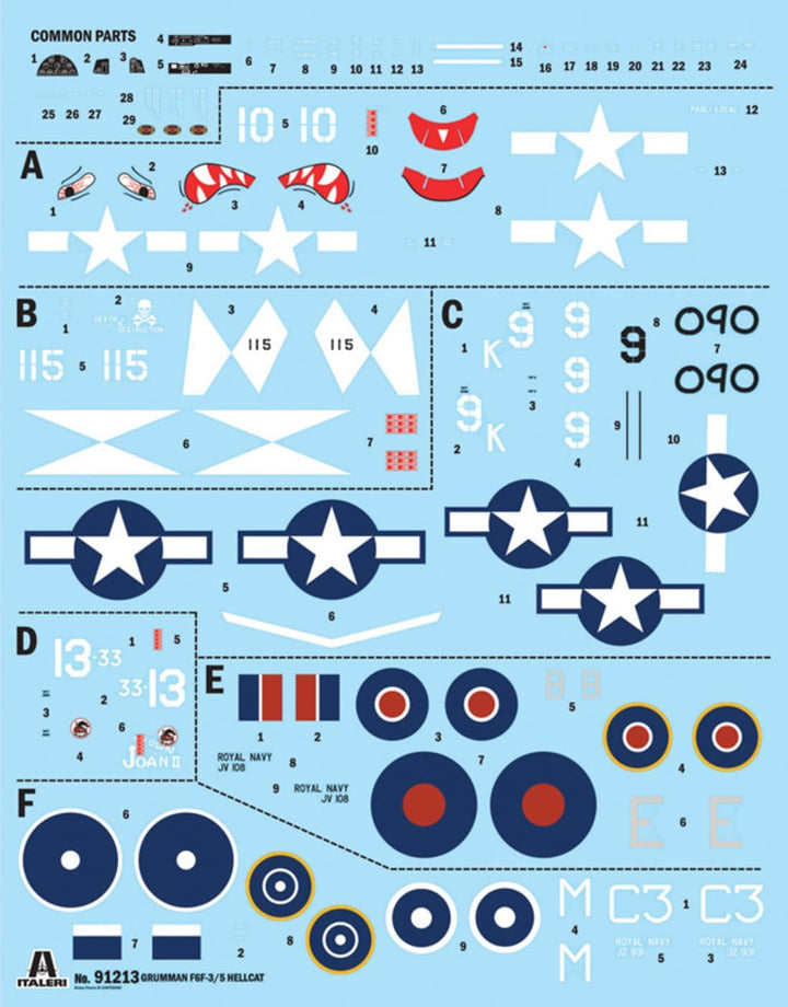 Italeri 91213 1:72 Grumman Hellcat F6 F-3 - Modellbau, Bausatz, Standmodellbau, Basteln, Hobby, Kleb