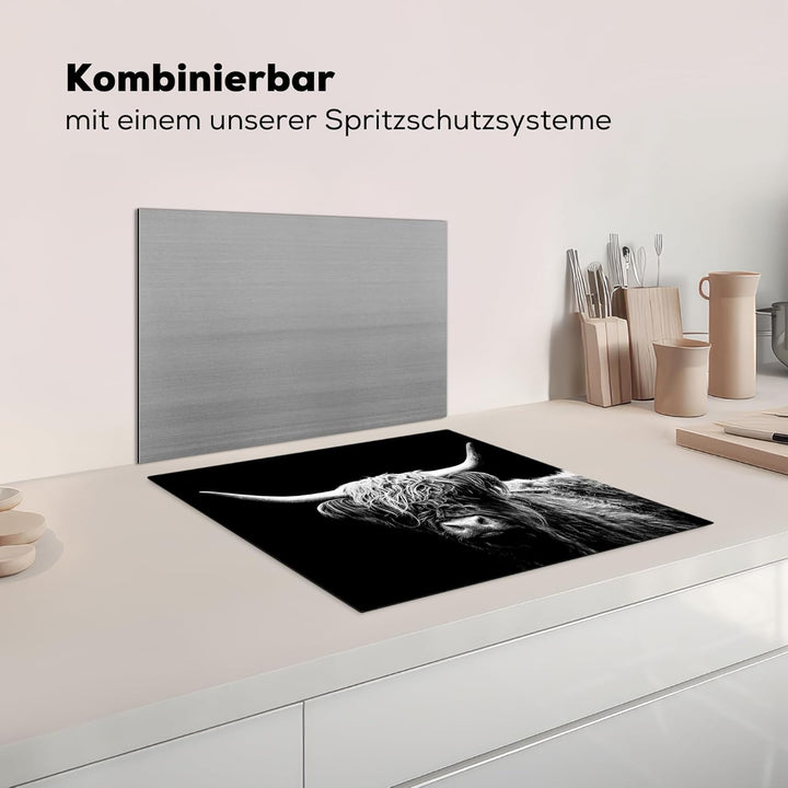 KitchenYeah© Herdabdeckplatte Einteilig Herdabdeckung Abdeckplatte für Ceranfeld Abdeckung Induktion