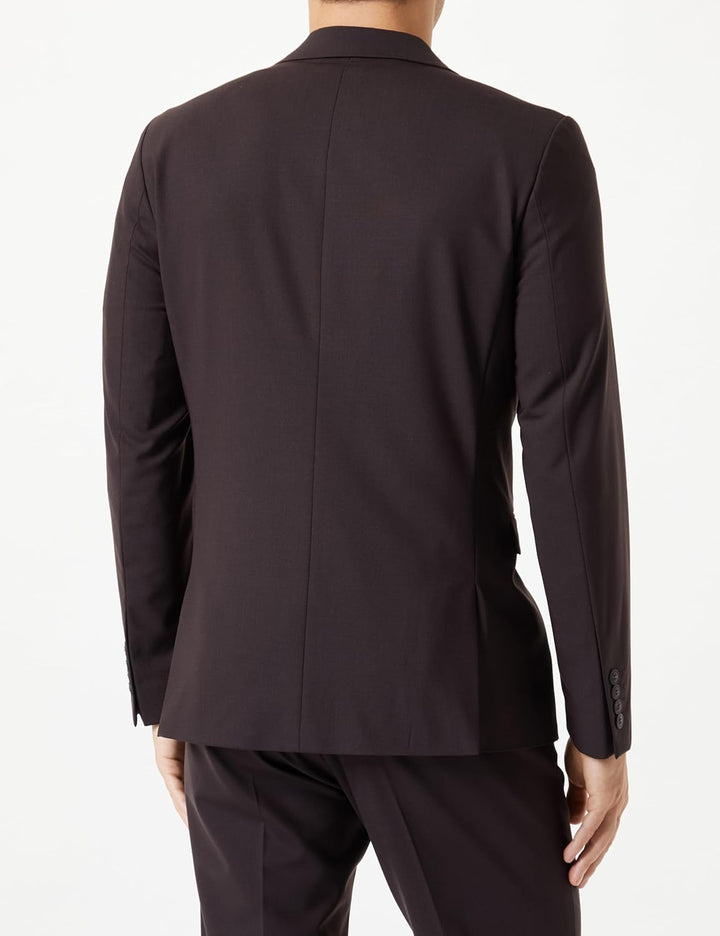 SELECTED HOMME Male Blazer Slim Fit Wollgemisch 46 Brown Stone, 46 Brown Stone