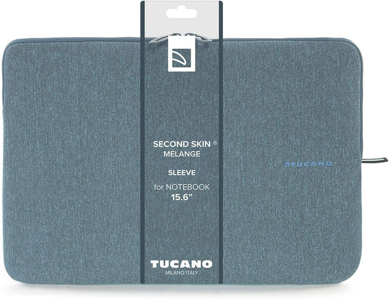 Tucano BFM1516-Z Second Skin Melange Neopren Notebook Sleeve, 38,1-40,64 cm (15-16 Zoll) hellblau