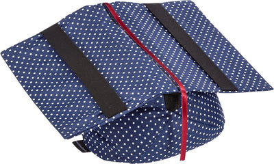 Klein & More Buchstütze Leselotte Pünktchen blau Lesekissen für bequemes Lesen, Baumwolle, gängige B