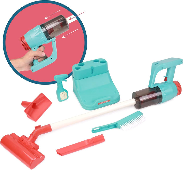 Kabelloser Staubsauger mit Zubehör - Rollenspiel - 110401 - Blau - Kunststoff - Haushalt - Besen - K