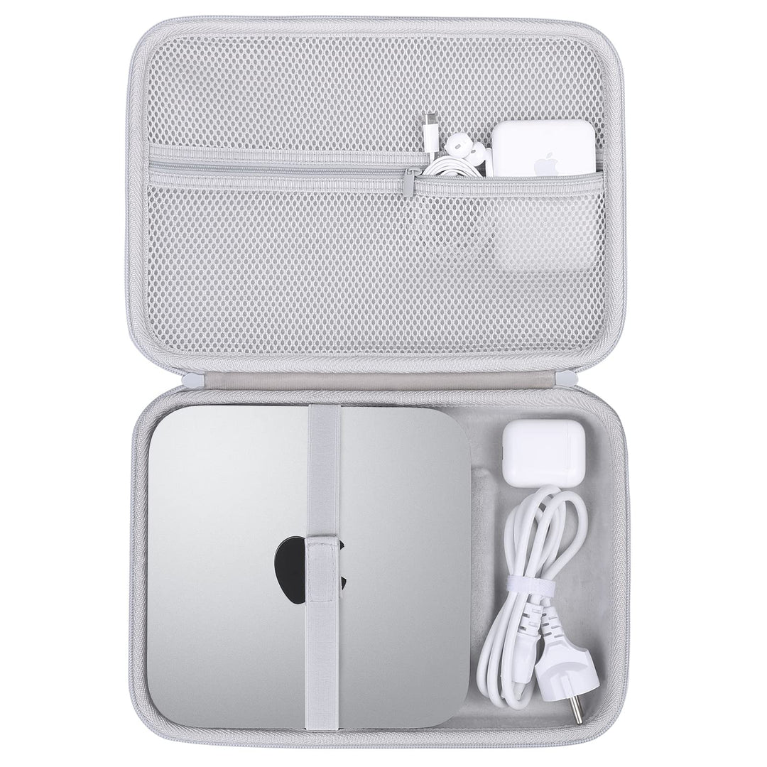 co2CREA Hart Reise Schutz Hülle Etui Tasche für Apple Mac M2 chip/Mac mini M2 Pro/M1 Desktop PC für