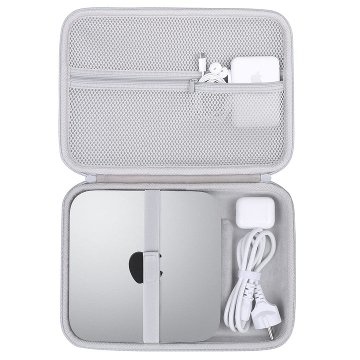 co2CREA Hart Reise Schutz Hülle Etui Tasche für Apple Mac M2 chip/Mac mini M2 Pro/M1 Desktop PC für