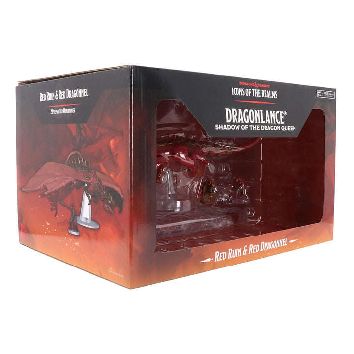 WizKids D&D Icons of the Realms: Dragonlance – Rote Ruine & Roter Dragonnel (Set 25) Dungeons and Dr