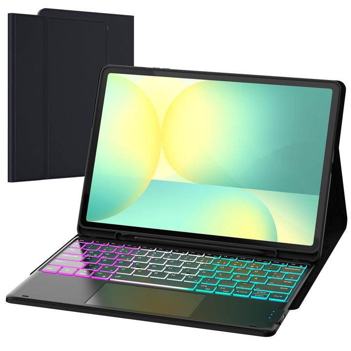 für Samsung Tablet S10 FE+ Plus Tastatur QWERTZ Deutsches : DEX-Modus mit einem Klick, 2 drahtlose K