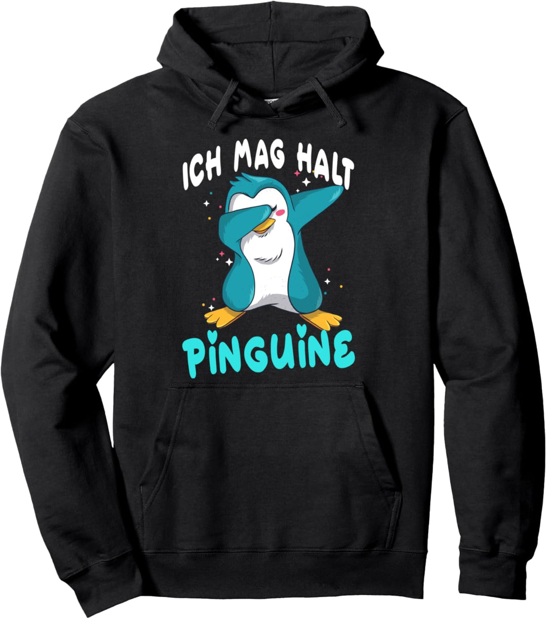 Ich mag halt Pinguine Mädchen Kinder Damen Herren Penguin Pullover Hoodie