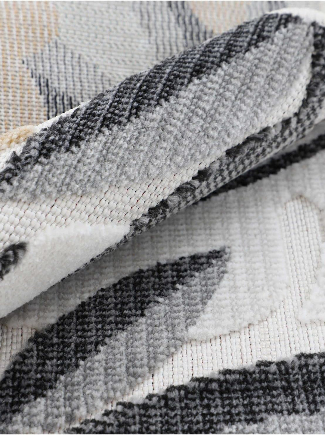 carpetfine In- und Outdoor Teppich Deja Rund Creme Ø 120 cm | Moderner Teppich Wetterfest für Balkon