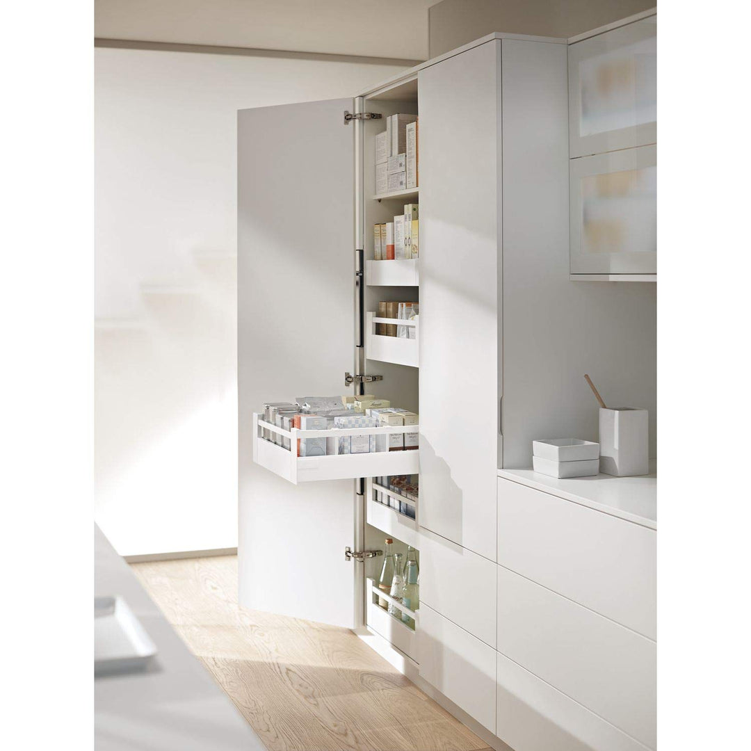 Blum Space Tower Tandembox antaro Schubladen-Set | Mit Reling, 30kg NL550mm, KB 600mm | weiss