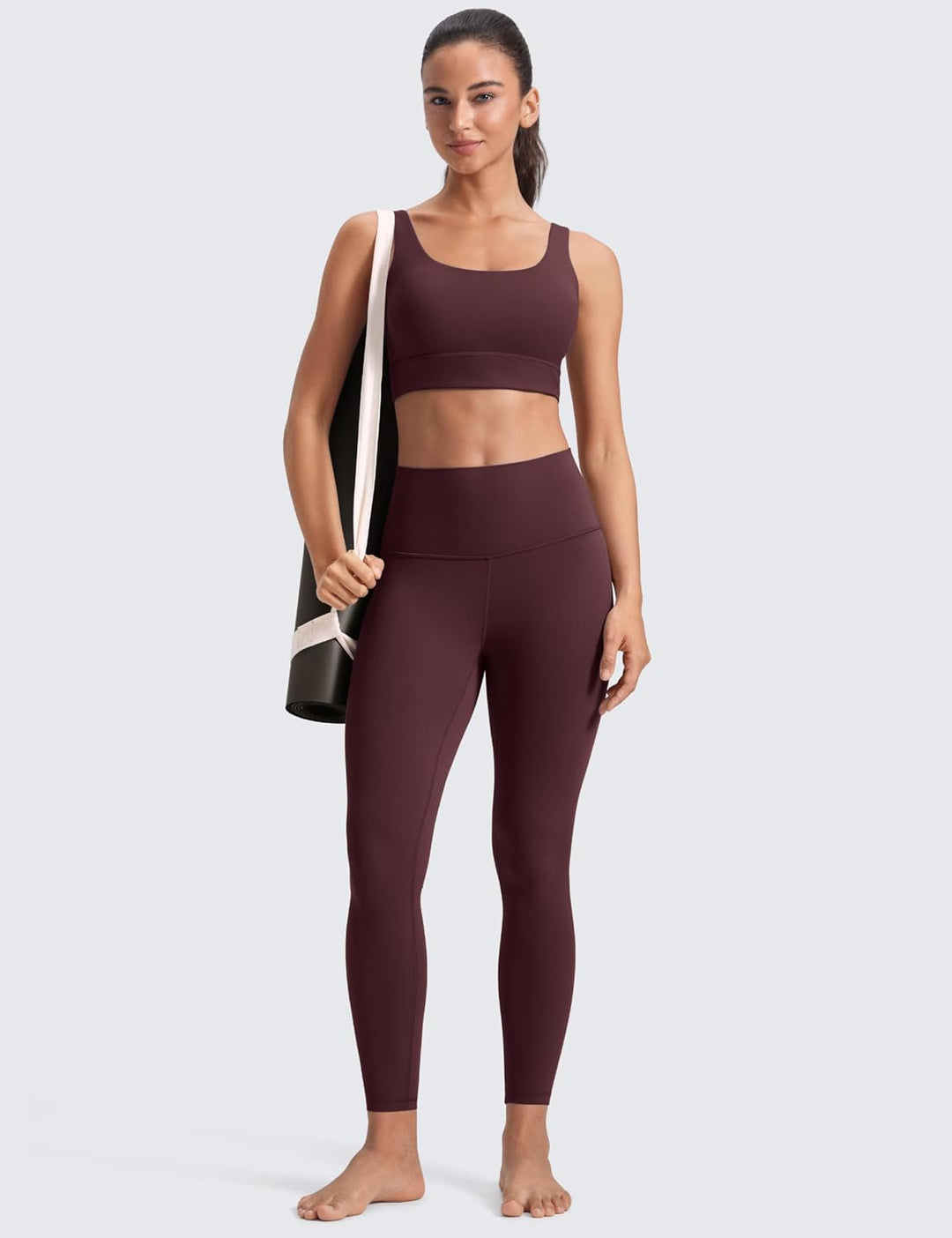CRZ YOGA Butterluxe Damen Sport Leggings - 64cm High Waist Blickdicht Yoga Leggins Sporthose Workout