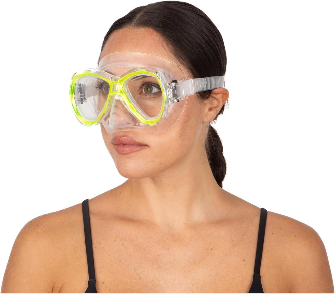 Seac Set Elba, Schnorchelset aus hypoallergenem Silikon mit Maske und Schnorchel für Erwachsene narr