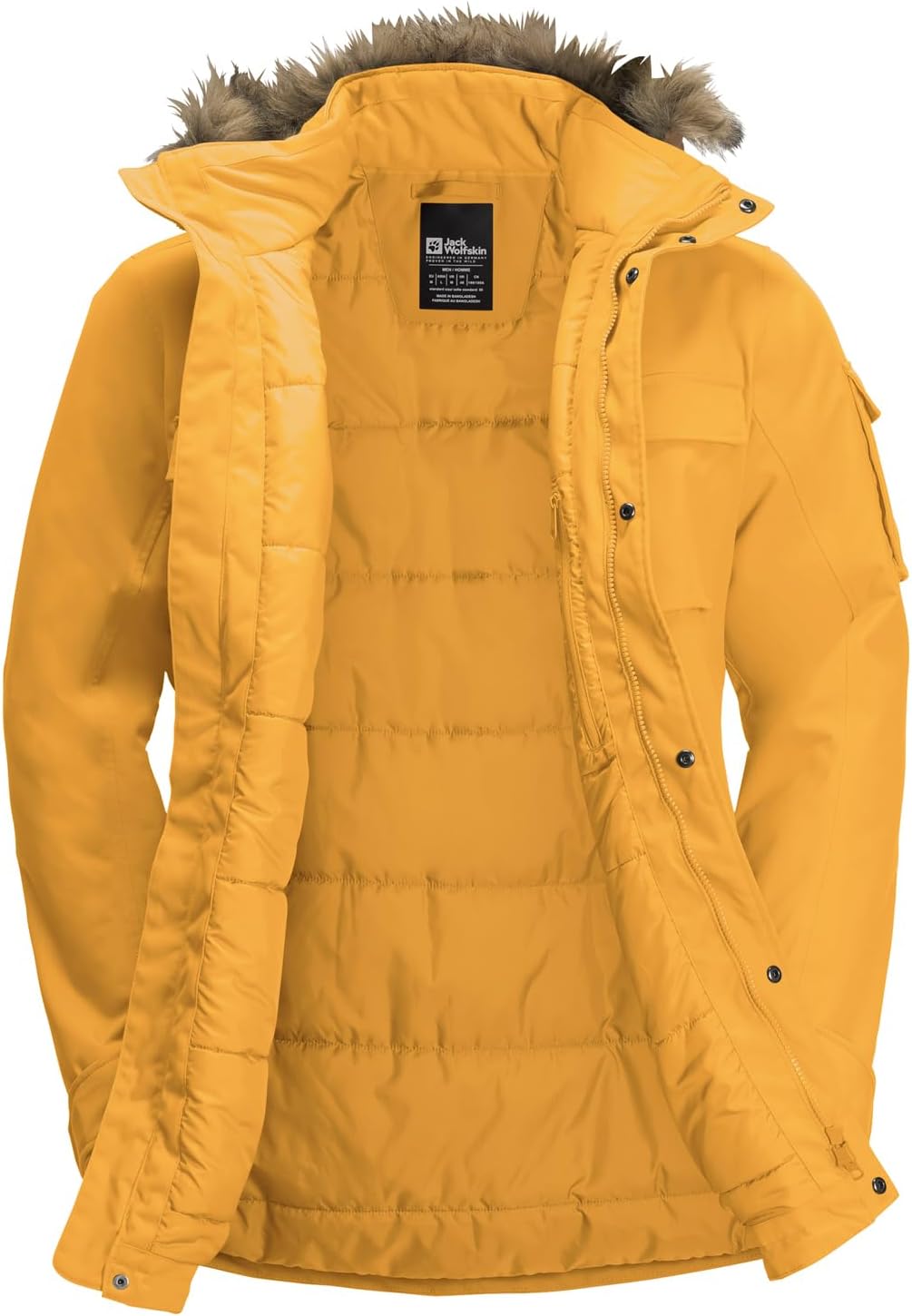 Jack Wolfskin Herren Glacier Canyon Parka Parka S mustard, S mustard