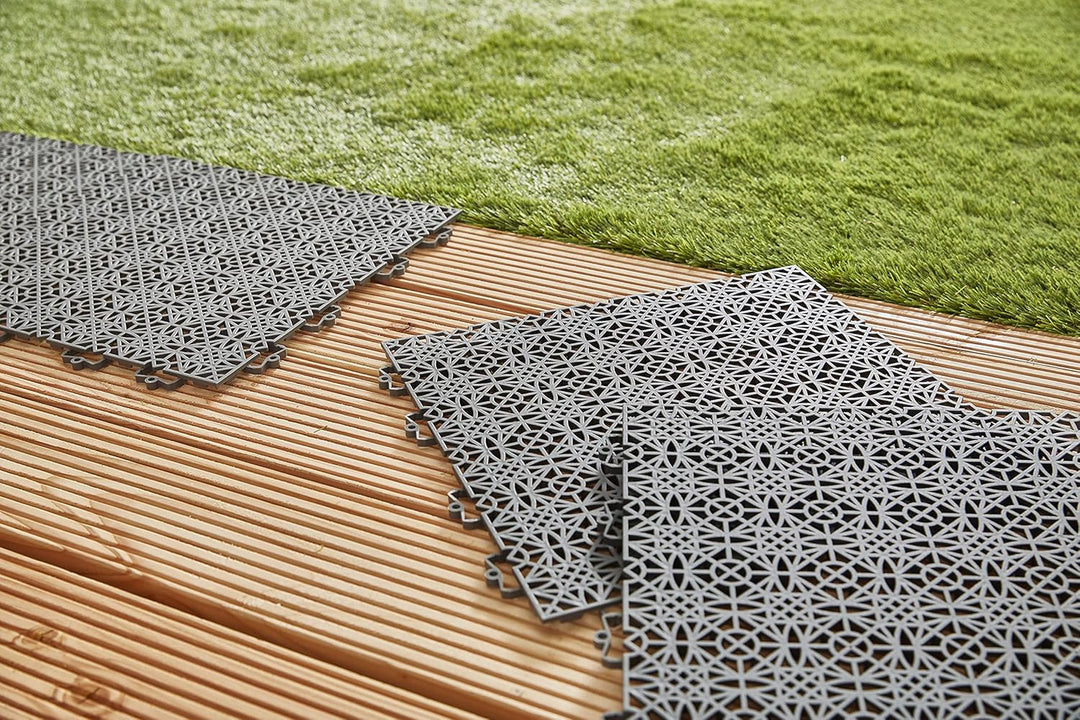 andiamo Terra Sol Terassenfliesen Klicksystem - Kunststoffplatten Aussenbereich für Balkon - Terasse