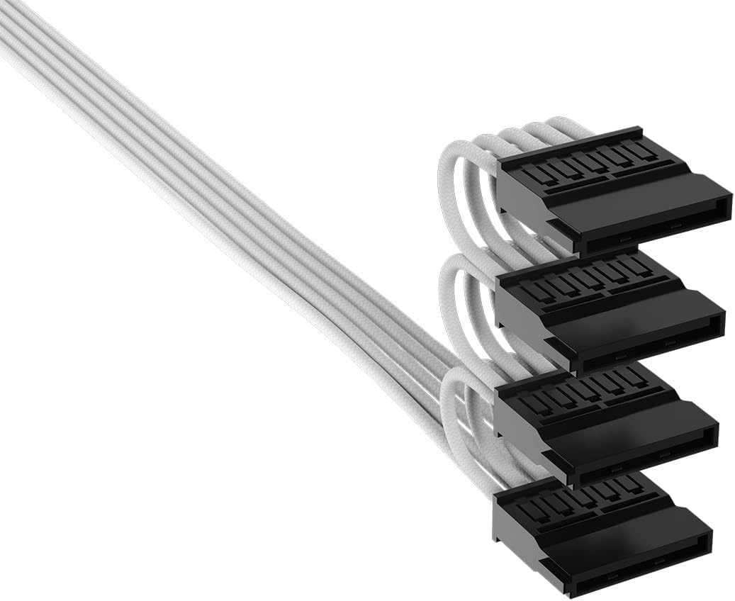 Corsair Elite Premium Typ 5 Einzeln Ummantelten SATA (4 Anschlüsse) Netzteil-Stromkabel – Dreilagige